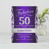 Invitation Fête du 50e anniversaire - Silver Purple (Debout devant)
