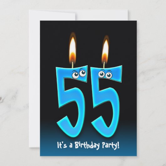 Invitation Fête du 55e anniversaire (Devant)