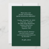 Invitation Fête du 55e Anniversaire de Mariage Noms Fleur de  (Dos)