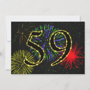 Invitation Fête du 59e anniversaire invitez