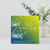 Invitation Fête du 60e anniversaire de mariage Champ de pisse (Debout devant)