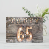 Invitation Fête du 65e anniversaire aux feux de marquis (Debout devant)