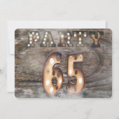 Invitation Fête du 65e anniversaire aux feux de marquis (Devant)