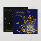 Invitation Fête du 65e anniversaire de Black and Gold (Devant / Derrière)