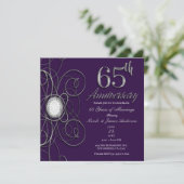 Invitation Fête du 65e anniversaire de Purple & Silver Diamon (Debout devant)