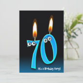 Invitation Fête du 70e anniversaire (Debout devant)