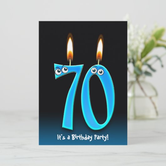 Invitation Fête du 70e anniversaire (Debout devant)