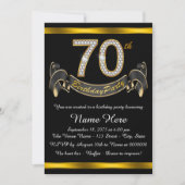 Invitation Fête du 70e anniversaire (Devant)