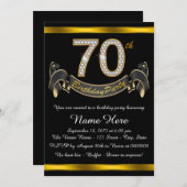 Invitation Fête du 70e anniversaire (Devant / Derrière)