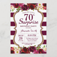 Fête du 70e anniversaire de la Surprise florale de