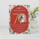 Invitation Fête du 70e anniversaire de Noël (Debout devant)