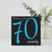 Invitation Fête du 70e anniversaire | Texte do-it-yourself (Debout devant)