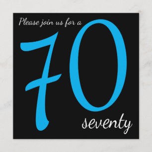 Invitation Fête du 70e anniversaire    Texte DO-IT-YOURSELF