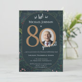 Invitation Fête du 80e anniversaire de Noël (Debout devant)