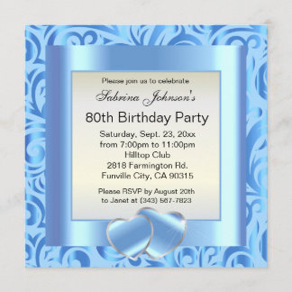 Invitation Fête du 80e anniversaire |do-it-yourself Texte