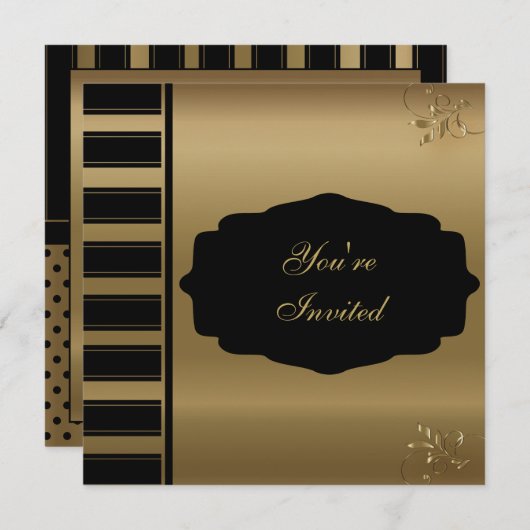 Invitation Fête du 80e anniversaire | Texte do-it-yourself (Devant / Derrière)