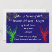 Invitation Fête du 85e anniversaire (Dos)