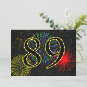 Invitation Fête du 89e anniversaire invitez (Debout devant)