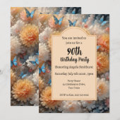 Invitation Fête du 90e anniversaire (Devant / Derrière)