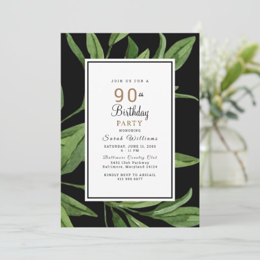 Invitation Fête du 90e anniversaire (Debout devant)