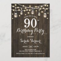 Fête du 90e anniversaire - Bois rustique