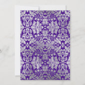 Invitation Fête du 90e anniversaire - Silver Purple (Dos)