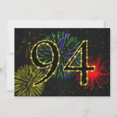 Invitation Fête du 94e anniversaire invitez (Devant)