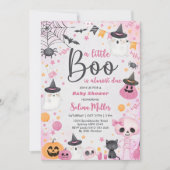 Invitation Fête du Baby shower fantôme d'Halloween (Devant)