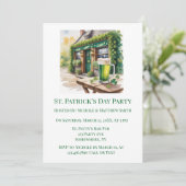 Invitation Fête du bar pub de la Saint-Patrick (Debout devant)
