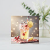 Invitation Fête du barbecue d'été Lemonade (Debout devant)