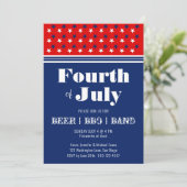 Invitation Fête du barbecue du 4 juillet|Red White Blue Inv (Debout devant)