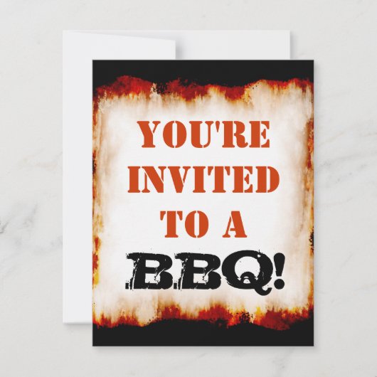 Invitation Fête du barbecue !Invitation (Devant)
