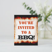 Invitation Fête du barbecue !Invitation (Debout devant)