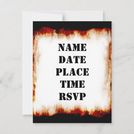 Invitation Fête du barbecue !Invitation (Dos)