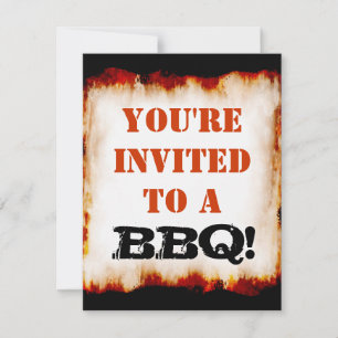 Invitation Fête du barbecue !Invitation