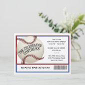 Invitation Fête du Baseball Bar Mitzvah (Debout devant)