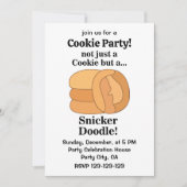 Invitation Fête du Biscuit Snickerdoodle (Devant)