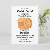 Invitation Fête du Biscuit Snickerdoodle (Debout devant)