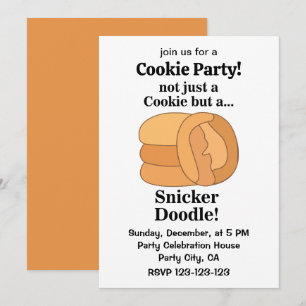 Invitation Fête du Biscuit Snickerdoodle