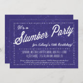 Invitation Fête du bois - Dormir sous les étoiles (Devant / Derrière)