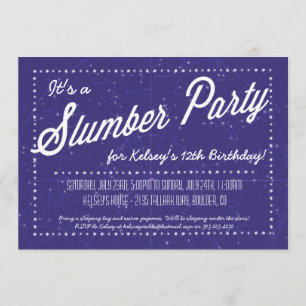 Invitation Fête du bois - Dormir sous les étoiles