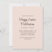 Invitation Fête du brunch de Pâques simple et fête de chasse (Devant)