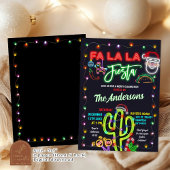 Invitation Fête du Cactus Lumineux Fiesta Mexicaine de Vacanc