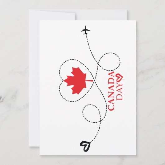 Invitation fête du Canada (Dos)