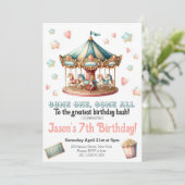 Invitation Fête du Carnaval de cirque (Debout devant)