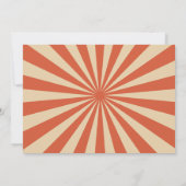 Invitation Fête du Carnaval de Cirque vintage Photo (Dos)