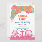 Invitation Fête du carnaval de Floral et Balloon (Devant)