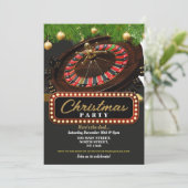 Invitation Fête du casino de Noël Black Jack (Debout devant)