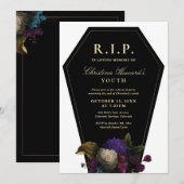 Invitation Fête du Cercueil RIP Jeunesse (Devant / Derrière)