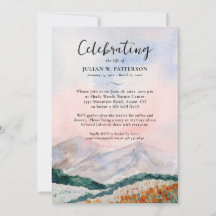 Fête du champ de montagne de l'aquarelle